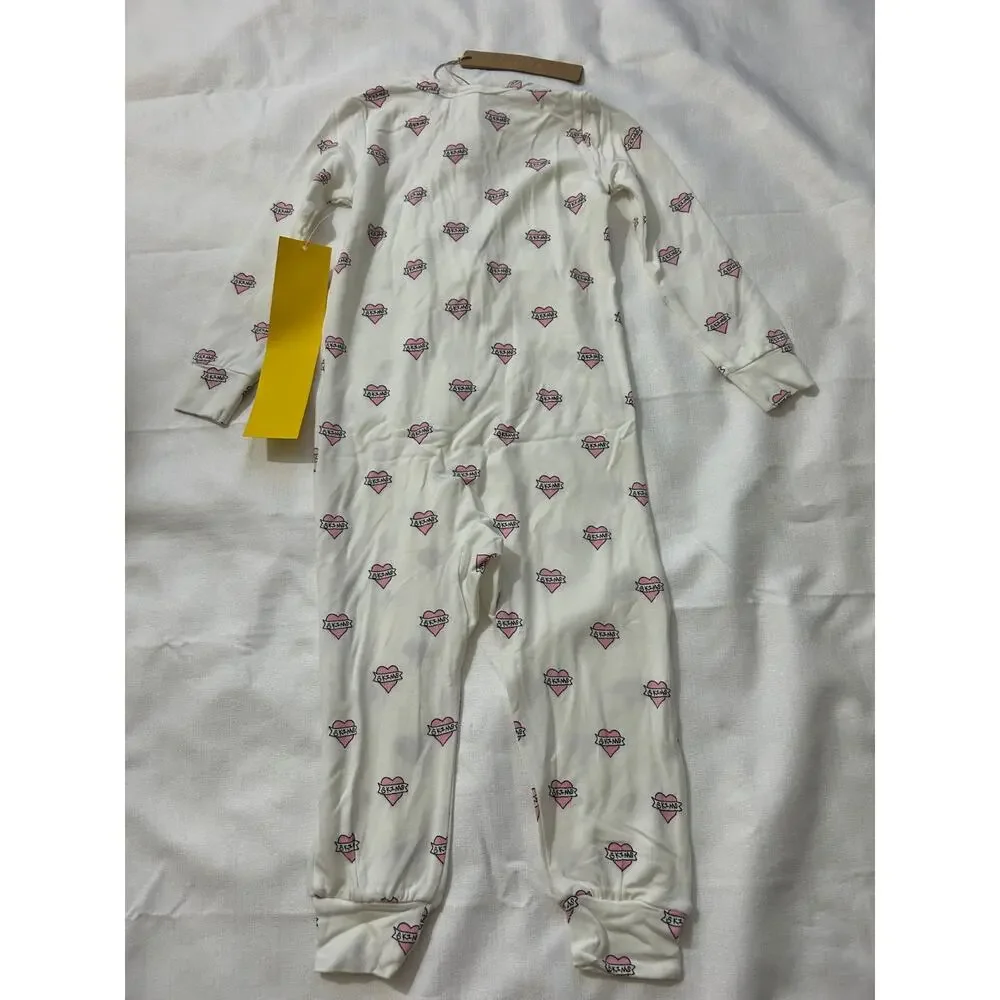 Skims NWT Sleep Baby One Piece Set Marble Heart Banner Size 18 Months